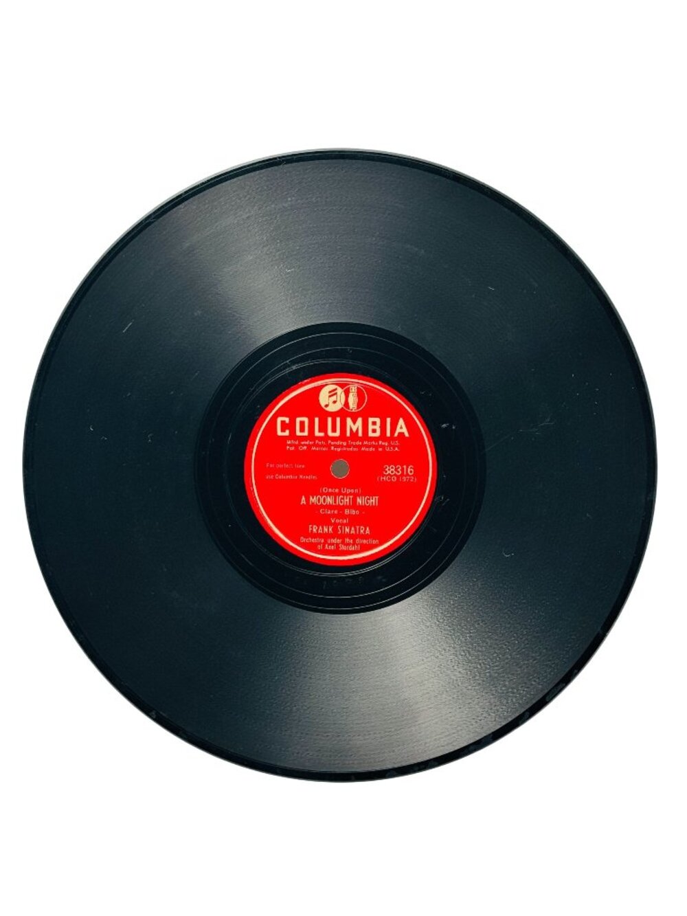 Frank Sinatra Once Upon A Moonlight Night 78 RPM Shellac Columbia 38316 VG+